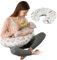 Labtec Baby Stillkissen Klein, Kissen, Nursing Breastfeeding Pillow für Fläschchenfütterung, Bauchzeit, Sitzunterstützung, 100% Baumwolle & Abnehmbarer Kissenbezug
