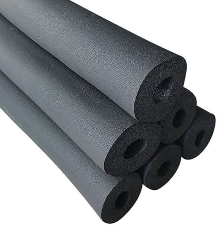 Flexibel Schaumstoffschlauch Frostschutz Rohrisolierung 6mm 20mm 25mm 32mm 50mm 76mm ID 1.7/1.8 m Länge Rohrdämmung Schwarz Isolierschlauch für Klimaanlage Wärmedämmung Rohr(76mm*20mm*1.8m)