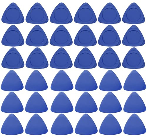 100 Stück Dreieck Pry Öffnungswerkzeug, Kunststoff Hebelwerkzeug Pry für Handy Laptop Tisch LCD Bildschirm Gehäuse Demontage Blau Guitar Picks (Dick+Dünn)