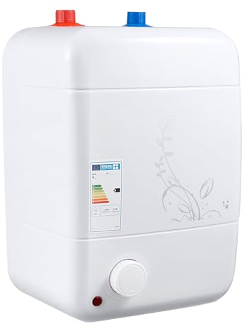 Mini Durchlauferhitzer 1500 Watt 220 Volt für Küche 30 bis 75 Grad Celsius Untertischgerät langlebig und Temperaturregelung effizient und kompakt ideal für schnelles heißes Wasser-8L