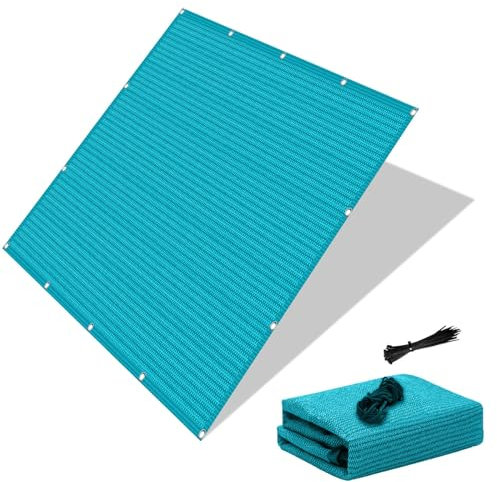 Grande vela ombreggiante quadrata da 2,6 x 4,5 m, con protezione UV al 95%, per serra, piante e fiori, tenda da sole per patio esterno