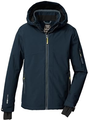 killtec Jungen Skijacke/Funktionsjacke mit Kapuze und Schneefang KSW 202 BYS SKI JCKT, nachtblau, 164, 43469-000