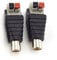 DC Female Male RCA Female Male Connector Adapter Plug 2.1x5.5mm DC Jack Power Audio Cable For RGB Strip Light CCTV Camera(22977-2pcs)