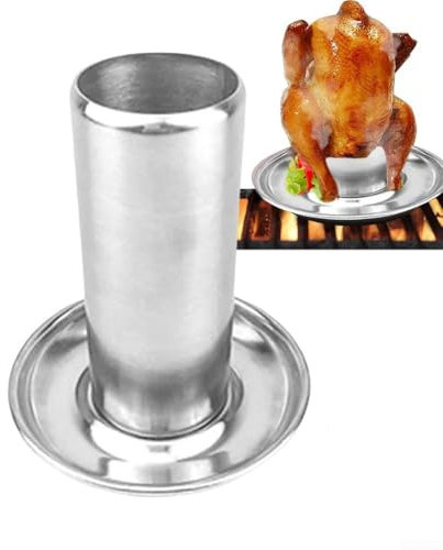 Grille à rôtir pour poulet, canette de bière en acier inoxydable, support vertical pour rôtissoire de poulet, grille à rôtir pour gril, four, barbecue