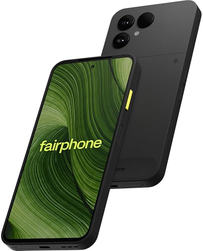 Fairphone The [gen 6] 16 Cm [6.31] Doppia Sim Android 15 5g Usb TipO-C 8 Gb 256 Gb 4415 Mah Nero (fp6 8gb/256gb 6.1in - Horizon Black V1)