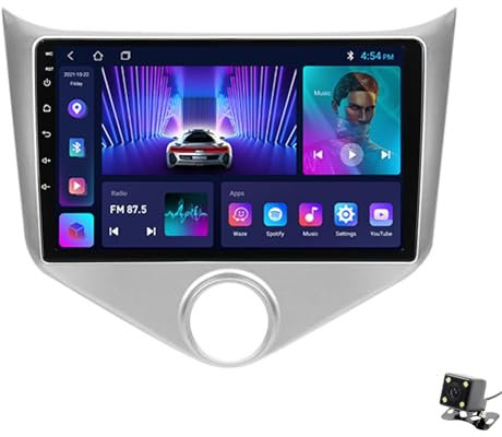 Generico Android 12 Car Stereo per Chery Fulwin 2013-2016 Autoradio 9 Pollici Screen Navigazione GPS con Car-Play e Android Auto/Controllo del Volante/FM AM RDS Radio/Bluetooth