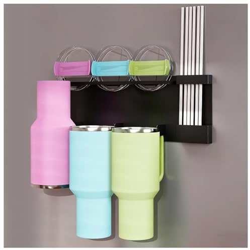 Magnetic Cup Holder for Stanley 30 & 40 oz Tumbler, Magnetic Cup Organizer for Fridge & Metal Surfaces, Strong Magnetic Cup Organizer for Stanley Cups, Tumblers, Mugs & Accessories