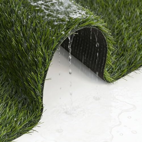 Mazovia Erba Sintetica Balcone 300x500cm Verde Resistente Alle Intemperie | Erba Sintetica per Terrazza Facile da Pulire Resistente All'acqua Resistente Ai Raggi UV Robusto Realistico Venduto al Metro