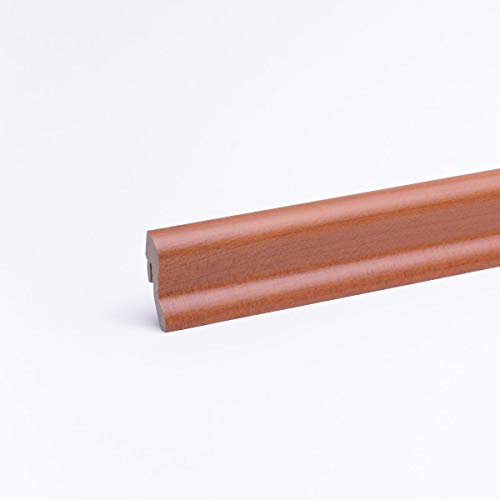 Battiscopa con effetto legno ciliegio naturale 40 x 22 x 2600mm