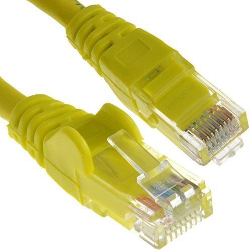 kenable CAT6 Ethernet Cable Gigabit Network Patch Lead LSZH UTP RJ45 CCA Yellow 5m
