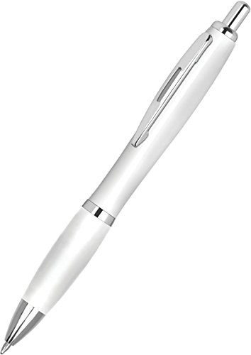 Stamp Design 4U Full Colour Printed Personalised Contour Pens Promotional *Qty - 200* - CLEAR PEN GRIPS