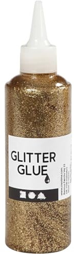 Creativ Colla glitterata, oro, taglia unica
