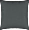Erwin Müller Kuschelkissenbezug, Kissenhülle Single-Jersey Murnau - anthrazit Größe 40x40 cm - bügelfrei, strapazierstark, elastisch, mit Reißverschluss