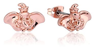 Disney Couture Kingdom Ohrstecker Elefant Dumbo Rose vergoldet