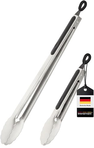 bremermann Grillzangen Set, Edelstahl (S/XL)