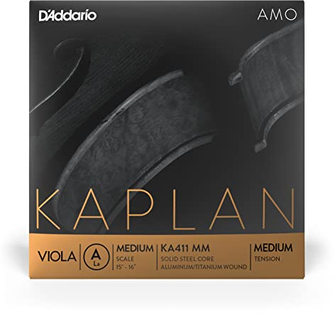 D'Addario Kaplan Amo Viola String - Single A String - KA411 MM - Viola Strings - Medium Scale, Medium Tension
