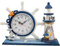 SWHONG Amerikanische Retro Uhr Schlafzimmer Wohnzimmer Wecker Lenkrad Nachttisch Dekoration Tischuhren