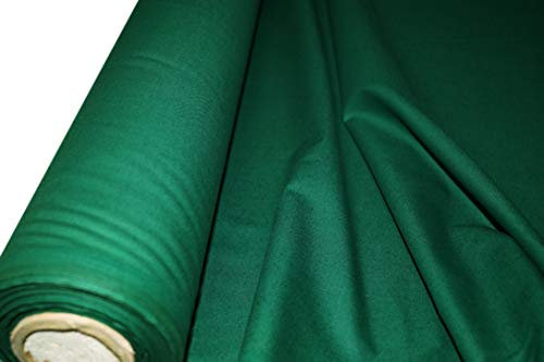 Bottle Green Plain 100% Cotton Fabric PER METRE / ***Free UK Post***