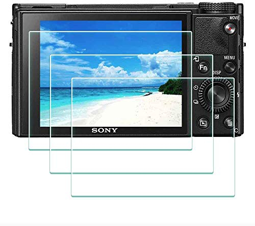 ULBTER Protector de Pantalla para Sony RX100 VII DSC-RX100M7 Cámara 0,3 mm Dureza 9H Vidrio Templado Antiarañazos Antihuellas Antiburbujas Antipolvo, 3 Unidades