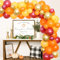 JOYMEMO 100 Herbst Themen Ballon Garland Arch Kit - Burgunder Orange Golden Latex Luftballons mit Ballon für Thanksgiving Day Babyparty Hochzeit Geburtstagsfeier Dekorationen