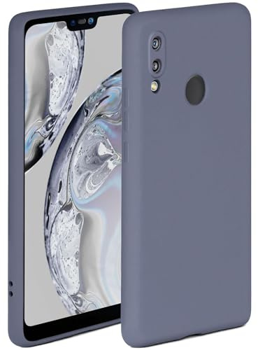 ONEFLOW Soft Case für Huawei P20 Lite Hülle aus Silikon mit Kameraschutz, Silikonhülle mit erhöhtem Schutz fürs Display, Backcover Schutzhülle, weiche Handyhülle, Blau Grau