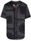 AIRNINE Herren Bandana-Print Baseball Jersey Button-Down-Shirts (Größe S bis 5XL), Banda Black_j47, 3X-Groß