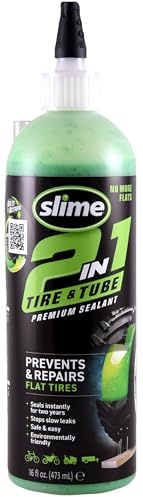 Slime 10193 Reifen- und Rohrdichtmittel, Pannenreparatur-Dichtmittel, 2-in-1, hochwertig, verhindert und repariert, geeignet für Reifen und Schläuche ohne Autobahn, ungiftig, umweltfreundlich, 10193