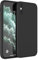 Mixroom - Coque étui pour iPhone X/iPhone XS protection couvre appareil photo en silicone TPU mat avec bords plats couleur noir
