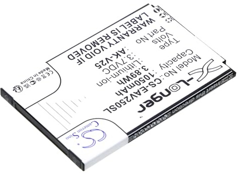 TCTK Akku 1050mAh Kompatibel mit [Emporia] Active Senior, Euphoria, Pure, Pure Euphoria, V25, V25001, V50, V50001, V50-4G001 Ersetzt AK-V25, AK-V25 (V2.0)