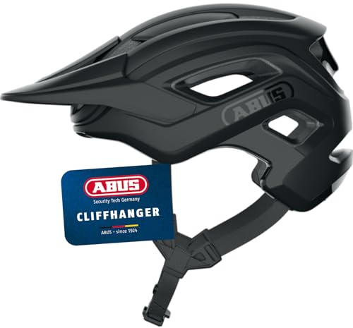 ABUS CliffHanger MTB Bike Helmet, Velvet Black, S