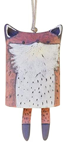 Colorful Home Tool Rustikales Tier Windspiel Premium-Windspiel, Boho Handmade, Animal Wind Chime für Garten, Hof, Terrasse und Heimdekoration (Fuchs)