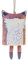 Colorful Home Tool Rustikales Tier Windspiel Premium-Windspiel, Boho Handmade, Animal Wind Chime für Garten, Hof, Terrasse und Heimdekoration (Fuchs)