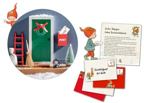 Mitmachkalender: Mein Wichteltür-Adventskalender Mit 24 Wichtelbriefen und Wichteltür-Set