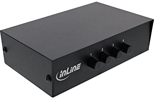 InLine® AV Umschalter manuell 4-Port, 3X Cinch IN/Out