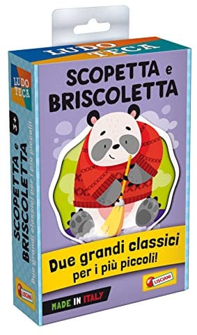 Lisciani Giochi- Italia Ludoteca Le Carte dei Bambini Scopa e Briscola, Multicolore, 92857