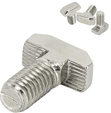 SCHMIDT systemprofile 50x Hammerschraube M8 16mm Nut 8 T-Schraube mit Steg Befestigungsmaterial Aluprofil-Zubehör