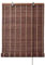 Sonnenschutz Bambusrollo,Dunkelbraun Bambus-Rollo Raffrollo,Rustikale Holzrollo Jalousie,Vorhang,Verdunkelungsrollos,Sichtschutz,Fenster-Rollo mit Seitenzug für Innen/Außen (W80xH100cm/32x39in)