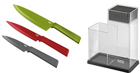 KUHN RIKON Colori Utensilienhalter und Messerblock Set 4-teilig