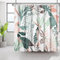 Bovlleetd 180x180cm Rideau de Douche Plante Abstraite Aquarelle Tropical Botanique - Salle de Bain Bohème Décoratif Imperméable Avec Crochet