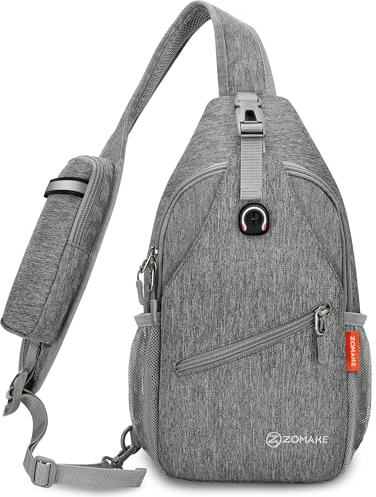 ZOMAKE Brusttasche Sling Bag Herren Diebstahlsicher - Crossbody Bag Herren FüR MäNner Und Frauen,Schultertasche Herren FüR Outdoor Radfahren Reisen Wandern (Schwarz A)
