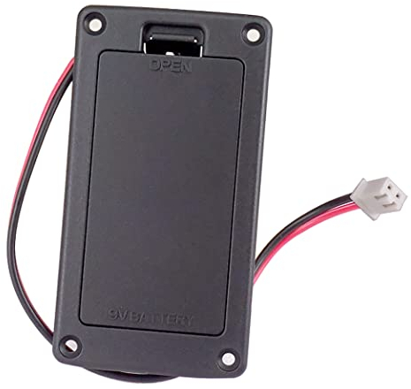 lascivious 9 V Flat Mount Gitarre Aktiv Batterie Abdeckung Hold Box Batterie Lagerung Fall für E-Gitarre Zubehör