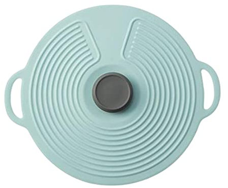 LOVIVER Silicone Suction Lids, Food Covers, Microwave Mugs Pots Bowls Lids Keep Kitchen Neat and Food Fresh, Blue 20cm