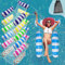 MLRYH 6Pcs Hamaca de Agua, 4 -En- 1 Tumbona Hinchable Colchoneta Hinchable Plegable Flotador Piscina, Hamaca Flotante Piscina Juguetes para la Piscina Verano Playa Mar Piscina.