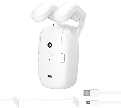 HUIOP BT Moteur de Rideau Intelligent Robot de Rideau électrique Ouvreur Automatique Pas de Support de câblage APP Télécommande Configuration de la minuterie Détection de la température et de la