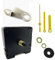 Ticking Battery Operated Automic UK Radio Controlled Clock Movement Mechanism/Motor Quartz MSF Signal (2, 55mm Yellow Plastic Hands)