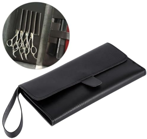 INGJIA Professionale portatile multi-funzionale strumenti parrucchiere forbici pettine custodia pacchetto sacchetto (nero)