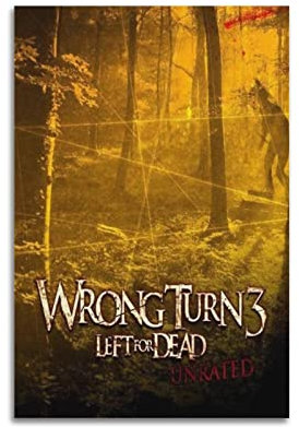 xze Wrong Turn Poster, Raumdekoration, Leinwand, ästhetisches Poster, Druck, Wandkunst, Dekor-Poster, 20 x 30 cm, ungerahmt