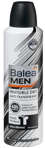 Men Deo Spray Invisible dry - Anti Transpirant 200ml 48h Schutz *Ohne Alkohol* *Ohne Mikroplastik* Deodorant