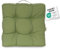 Herlag Gartenstuhlauflage AVA Loungekissen 50x50x10cm | Gartenkissen für Loungegarnitur | Lounge-Auflage extra Starke Polsterung 10cm | Hoher Sitzkomfort | Öko Tex 100 | Grün