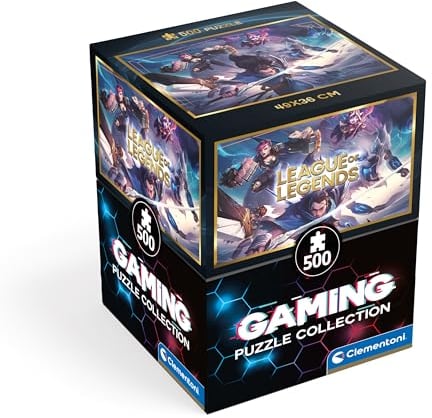 Clementoni Jigsaw Puzzle League Of Legends 500 Pieces - Gaming Collection, Poster Included, Puzzle For Adults 14-99 Years, Gift For Men/Women, Game, Made In Italy, 35560